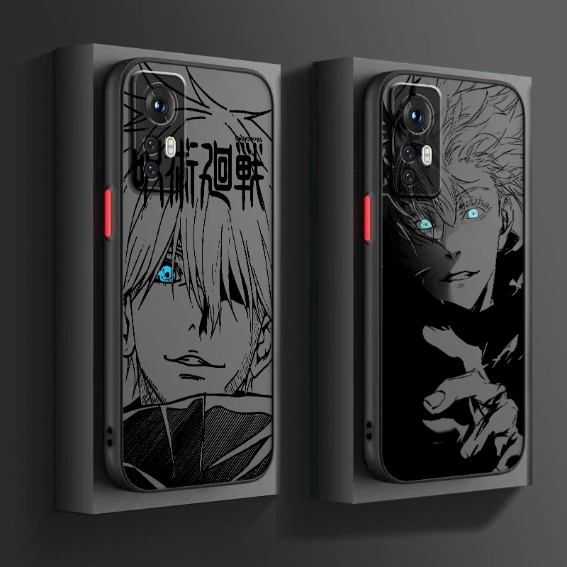 Satoru Gojo Jujutsu Kaisen Anime Frosted Translucent For Xiaomi Mi 13 12 12T 11T 11 11i 10T 10 9T Pro Lite Ultra 5G Soft