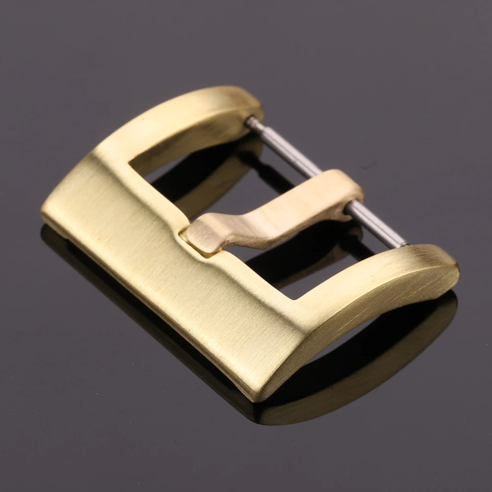 Brons Horloge Gesp Vrouwen Mannen 18Mm 20Mm 22Mm 24Mm Hoge Kwaliteit Massief Koperen Horlogeband Sluiting Strap accessoires
