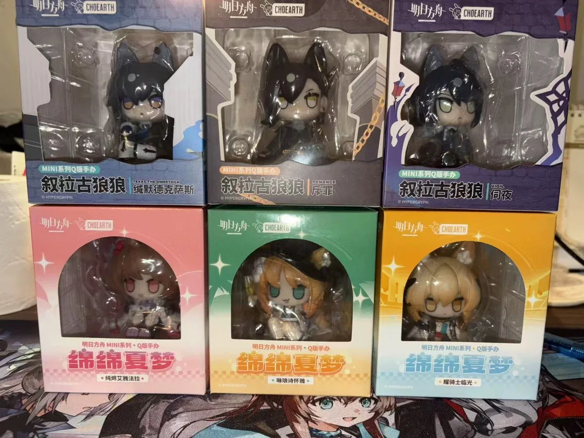 Offizielle Arknights Vigil Texas Penance Siracusa Wolf PVC Action Anime Abbildung Modell Statue Puppe Figur Spiel Spielzeug Kinder Geschenke