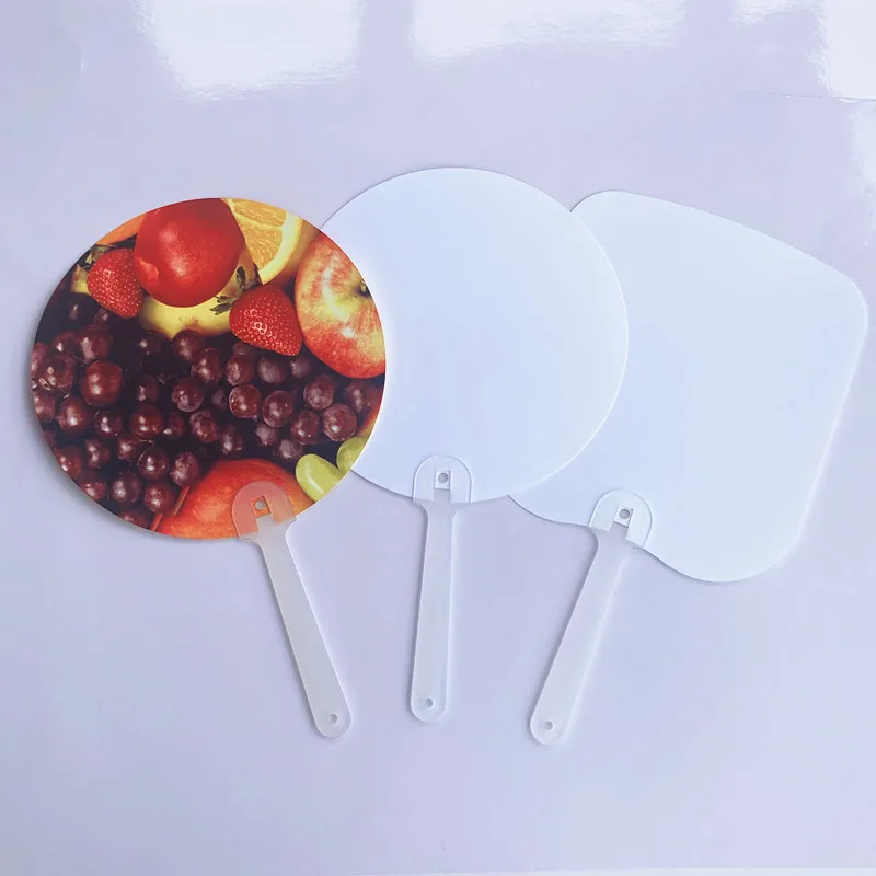 20pc Picture Frame Handheld Sublimation Fans Blank Double Side Paddle Fan DIY Hand Fan for Church Parties and Wedding
