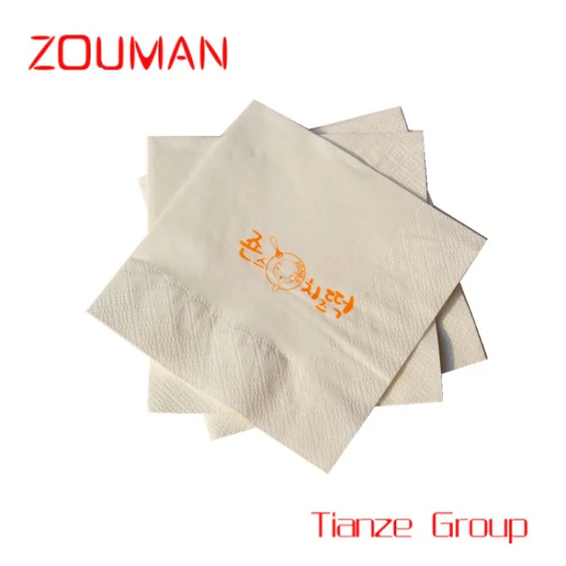 Custom , Table napkin soft tissue with logo for pizza shop