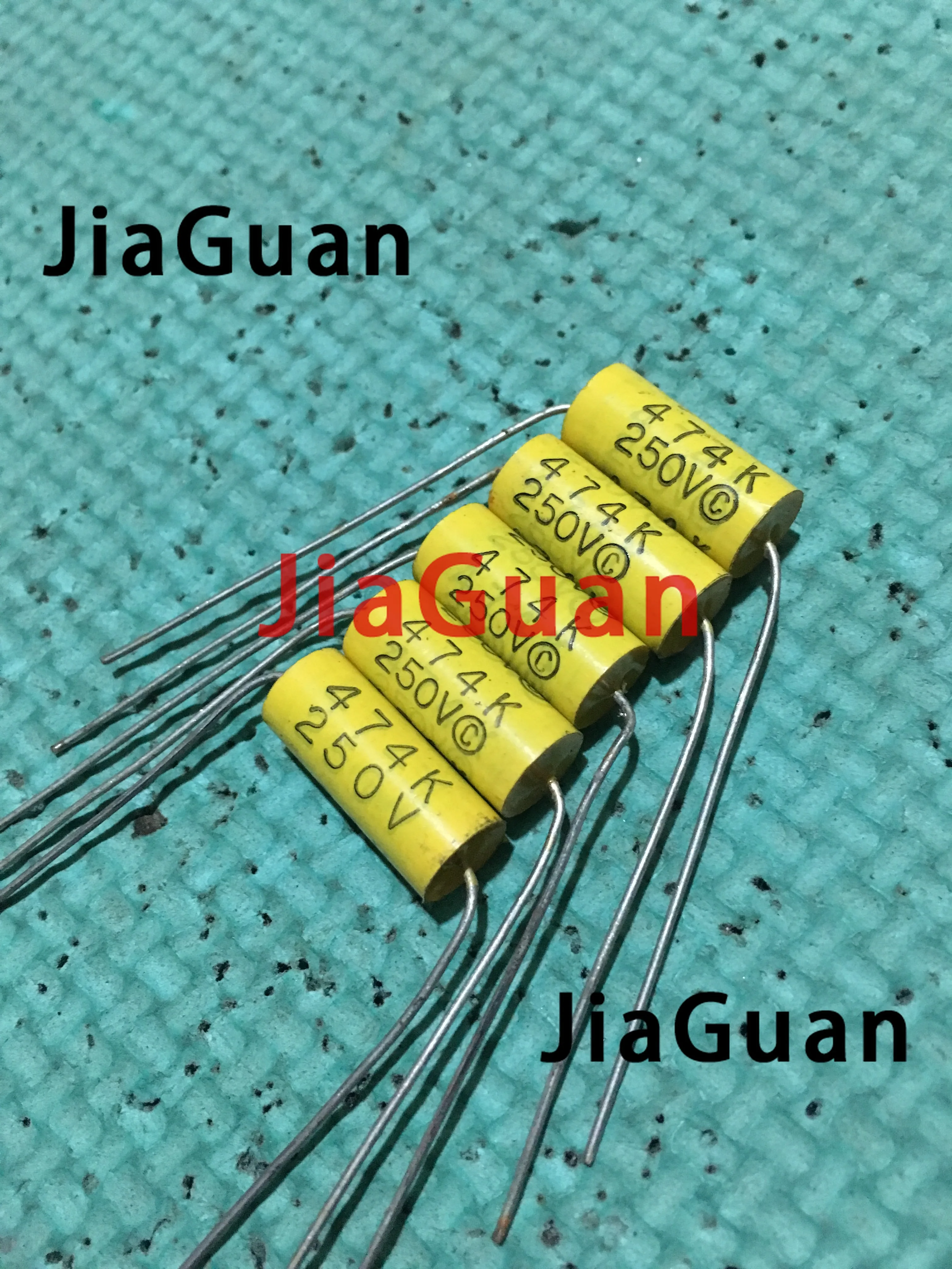 10PCS New CBB 0.47UF 250V 8x20mm 474K 474 Audio frequency Axial film capacitance 474/250v 474K250 470NF