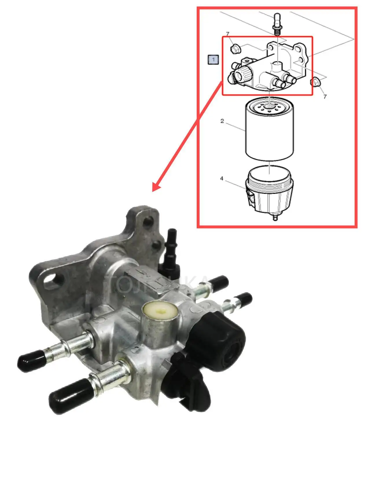 Suitable for Volvo FE FL Renault Truck Fuel Filter Water Separator Base  OEM  20591265 7421088114 21088114 21088117