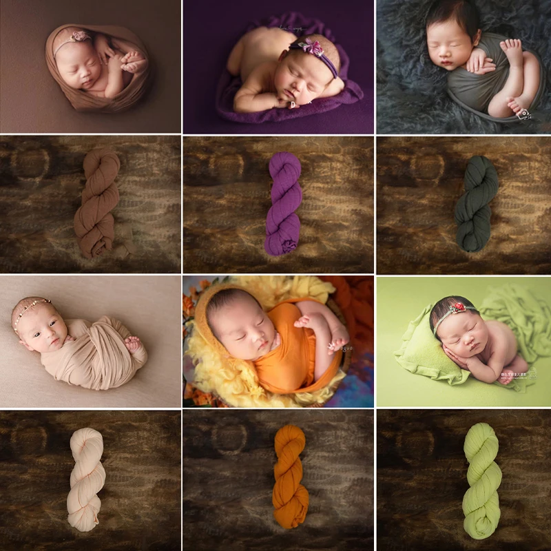 

Newborn Photography Accessories Stretchable Fabric Baby Swaddle Blanket Props Baby Soft Background Studio Photo Shoot Accessory