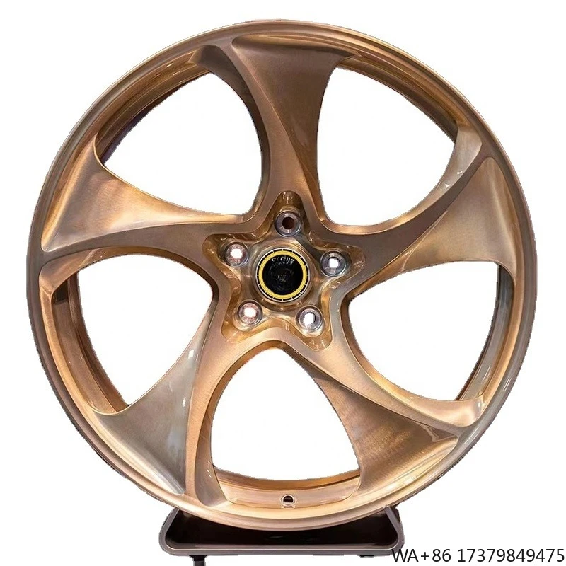 

Custom 1-Piece 5x120 5x114.3 5x112 Alloy Rim 17-26 Inch for Passenger Cars New With 50mm ET Rose Gold Forged Wheels