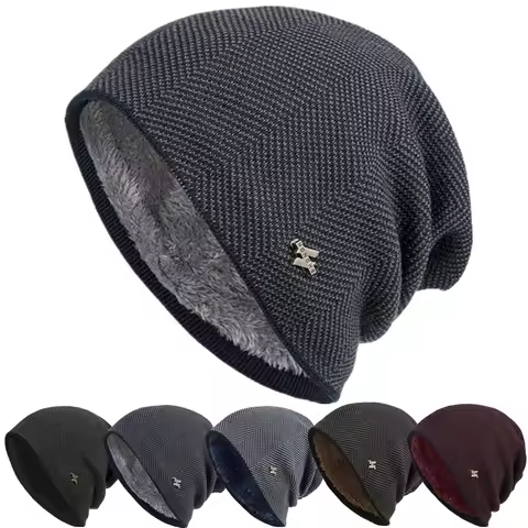 Hot Sale Unisex Warm Winter Hat Fashion Men & Women Simple Style Thick Knitted Hat Outdoor Sports Ski Beanie Hats