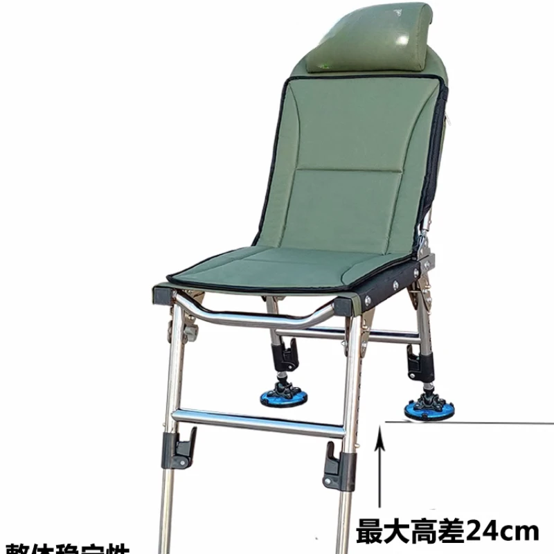 Multi functional all terrain dedicated fishing chair with folding and portable small lounge chair for households