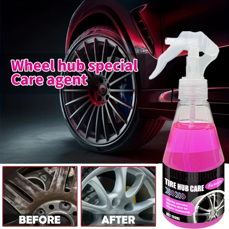 Wheel Hub and Rim Care Spray - Protective Coating Reinforcement for Automobile Maintenance, Motorcycle Rim Retreading Agent