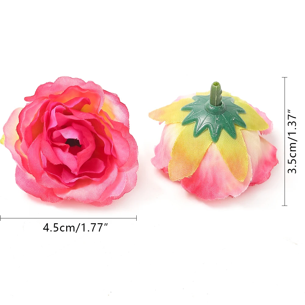 10Pcs Rose Artificial Flowers Silk Fake Flowers for Home Room Decor Wedding Decoration Party Supplies DIY Garland Gift Accessory