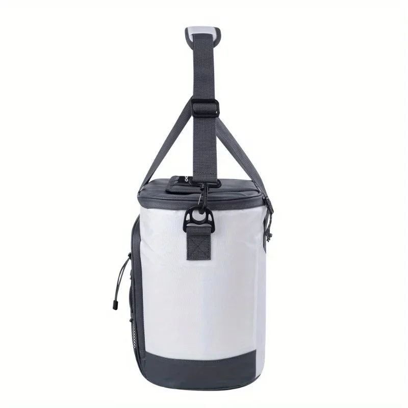 28 علبة تبريد بحرية ناعمة الجوانب، باللون الأبيض والرمادي