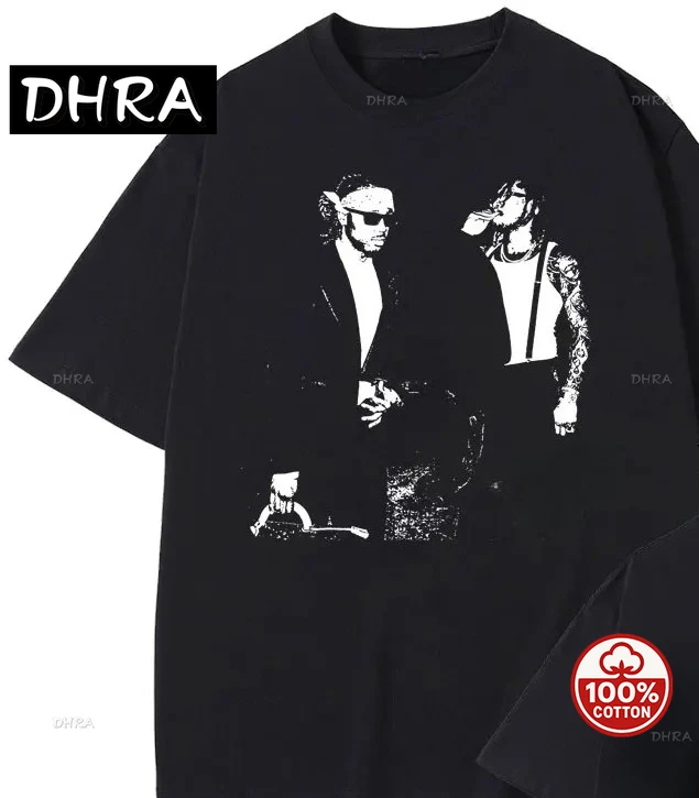 

Playful Style Aesthetics Illustration Comfortable Graphic T-shirt Men Women Casual O-collar Oversized Tees Printed T-shirt Top