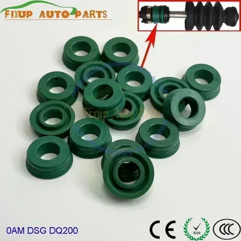 

4~16PCS DSG 0AM Auto Transmission DQ200 Valve Body Push Rod Piston Rubber Seals Gasket For VW Skoda Audi Seat 7SPEED Clutch Part