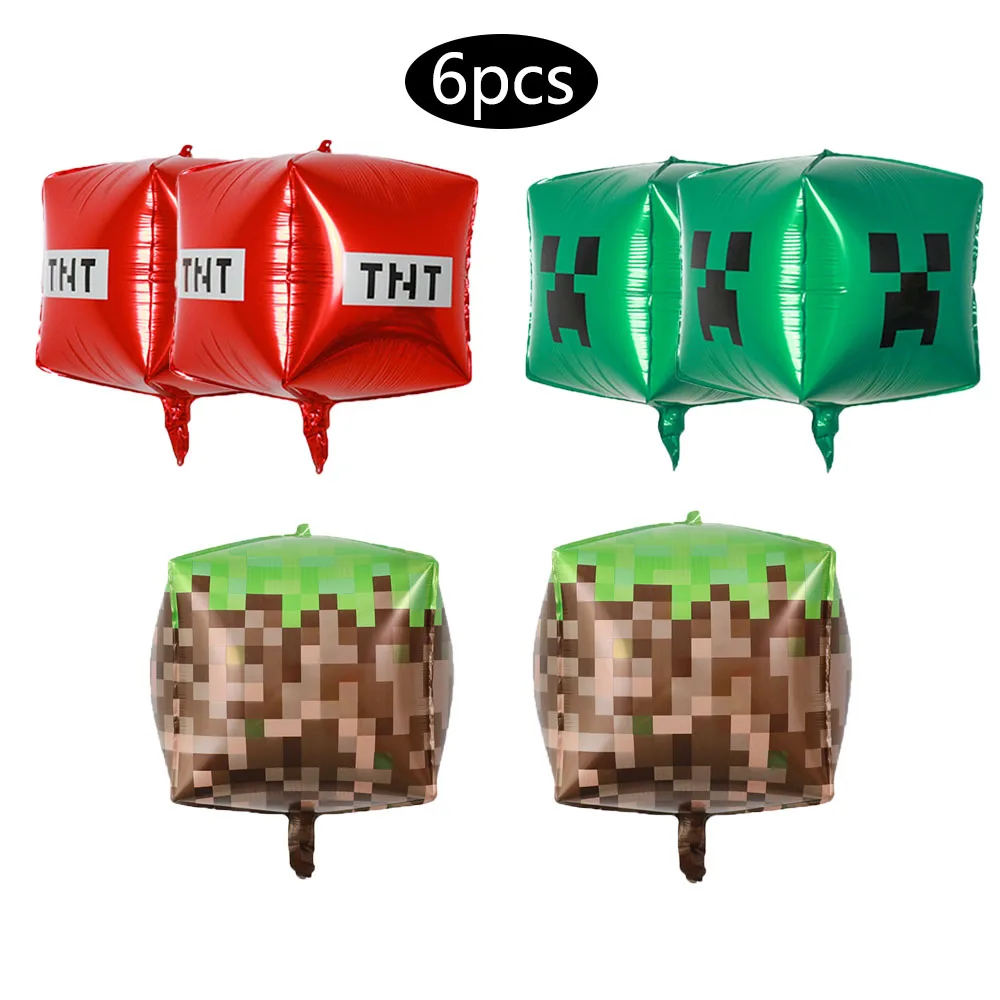 6/4/2 قطعة 22 بوصة بلدي العالم موضوع الحرف الكرتون بكسل لعبة 4D احباط بالون استحمام الطفل حفلة عيد ميلاد زينة اللعب الهدايا #1