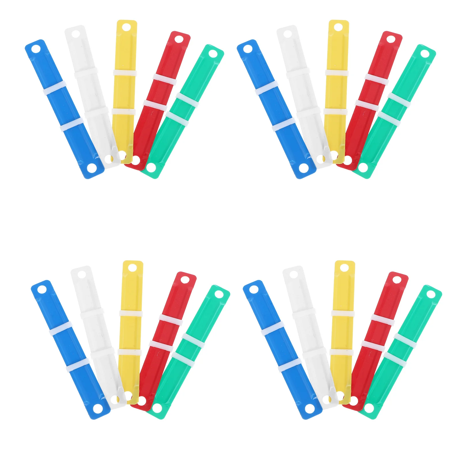 100 pcs Sisipan Penjepit Buku untuk Notebook DIY, Planner Loose Leaf, Scrapbook, Folder, Jurnal, Penjepit Buku, Perlengkapan Kantor