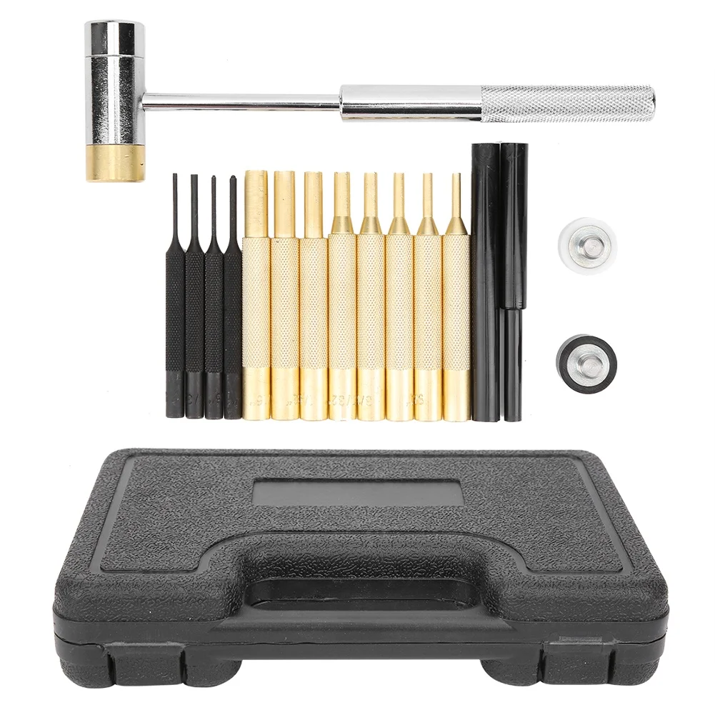 kit-de-poincons-17-pieces-marteau-double-face-pour-goupilles-outil-d'entretien-en-laiton-et-acier-inoxydable