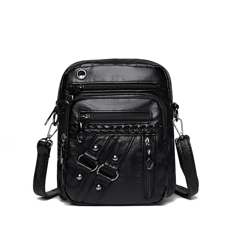 

New Trendy Vintage Single-shoulder Bag, Multi-functional Water-resistant Crossbody Bag, Multi-layer Large-capacity Handbag
