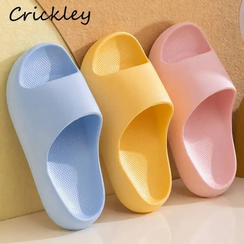 

Summer Solid Boys Girls Slippers EVA Waterproof Casual Children Indoor Slippers Non Slip Soft Bottom Kids Beach Shoes