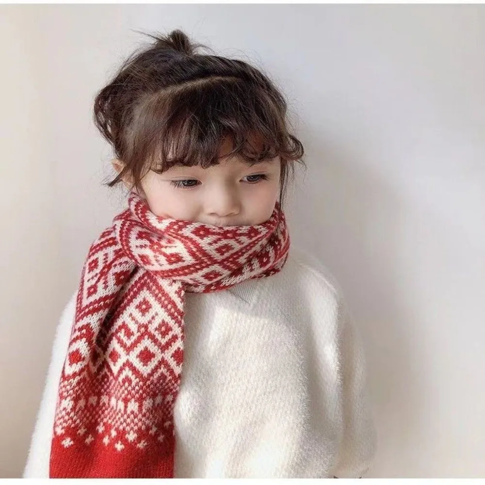 Nuevo Calentador de cuello a prueba de viento, bufanda de punto cálida, cuello falso a prueba de frío con copo de nieve, Otoño e Invierno