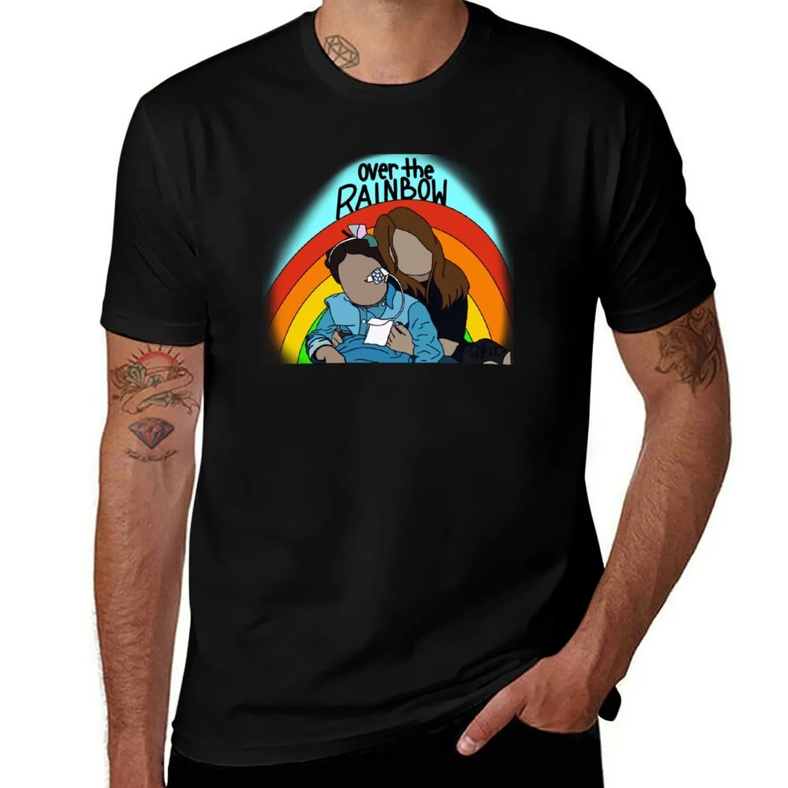 Emma Over the Rainbow design T-Shirt cotton t shirts high quality t shirts cotton 100% T-Shirt