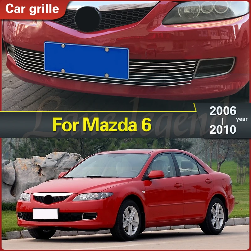 

Alloy Aluminium Front Center Racing Mesh Bumper Grills Billet Grille Cover For MAZDA 6 2006-2008 2009 2010 Racing Grills