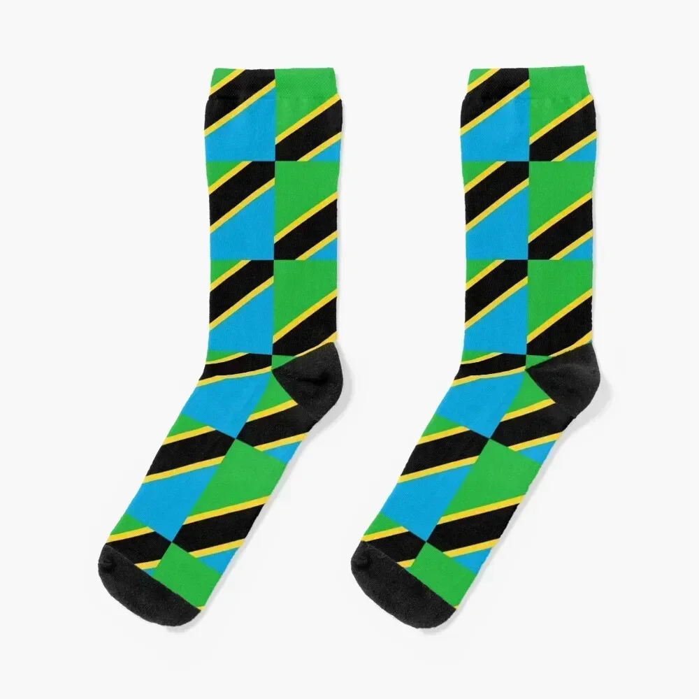 

Flag of Tanzania Socks compression christmas gifts Climbing designer Man Socks Women's