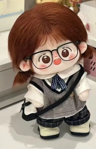 

2026 New 20cm Cosplay Cute Clothes Academy Style Plush Doll Dress Up Set Doll Dress Up Gift