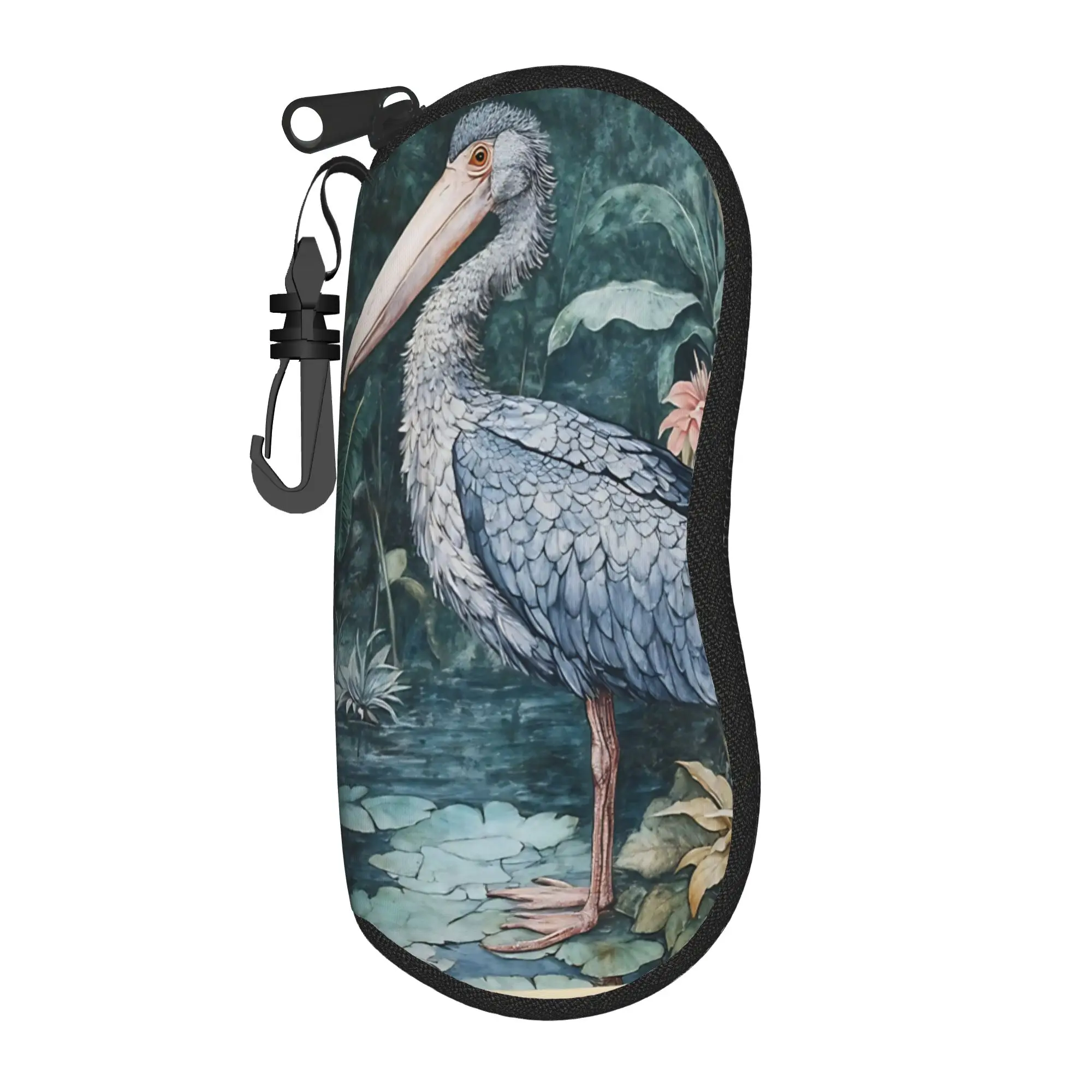 William Morris bird  Glasses Case  Travel Sunglasses Pouch For Men Women Trend Eyewear Accessory Zip Eyeglass Cases Cover