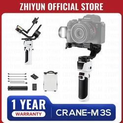 ZHIYUN Official Crane M3S Camera Gimbal Stabilizer Handheld Quick Release for Mirrorless Cameras Phone for Sony ZVE10 Canon