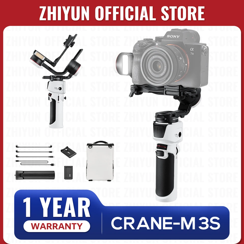 ZHIYUN Official Crane M3S Camera Gimbal Stabilizer Handheld Quick