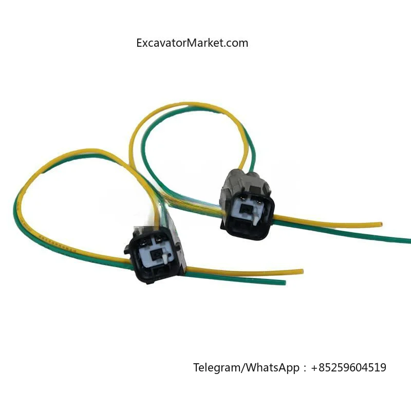 High Quality For Lovol throttle motor motor plug (double) 2-pin original high quality excavator accessories