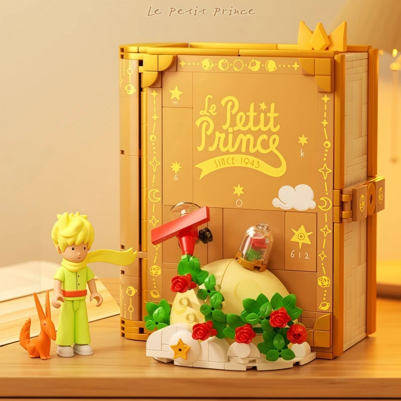 บล็อกตัวต่อเทพนิยายเจ้าชายน้อย 3 มิติ หนังสือประกอบของเล่น ของสะสม ตกแต่งสถาปัตยกรรม ของขวัญวันเกิดสำหรับเด็ก