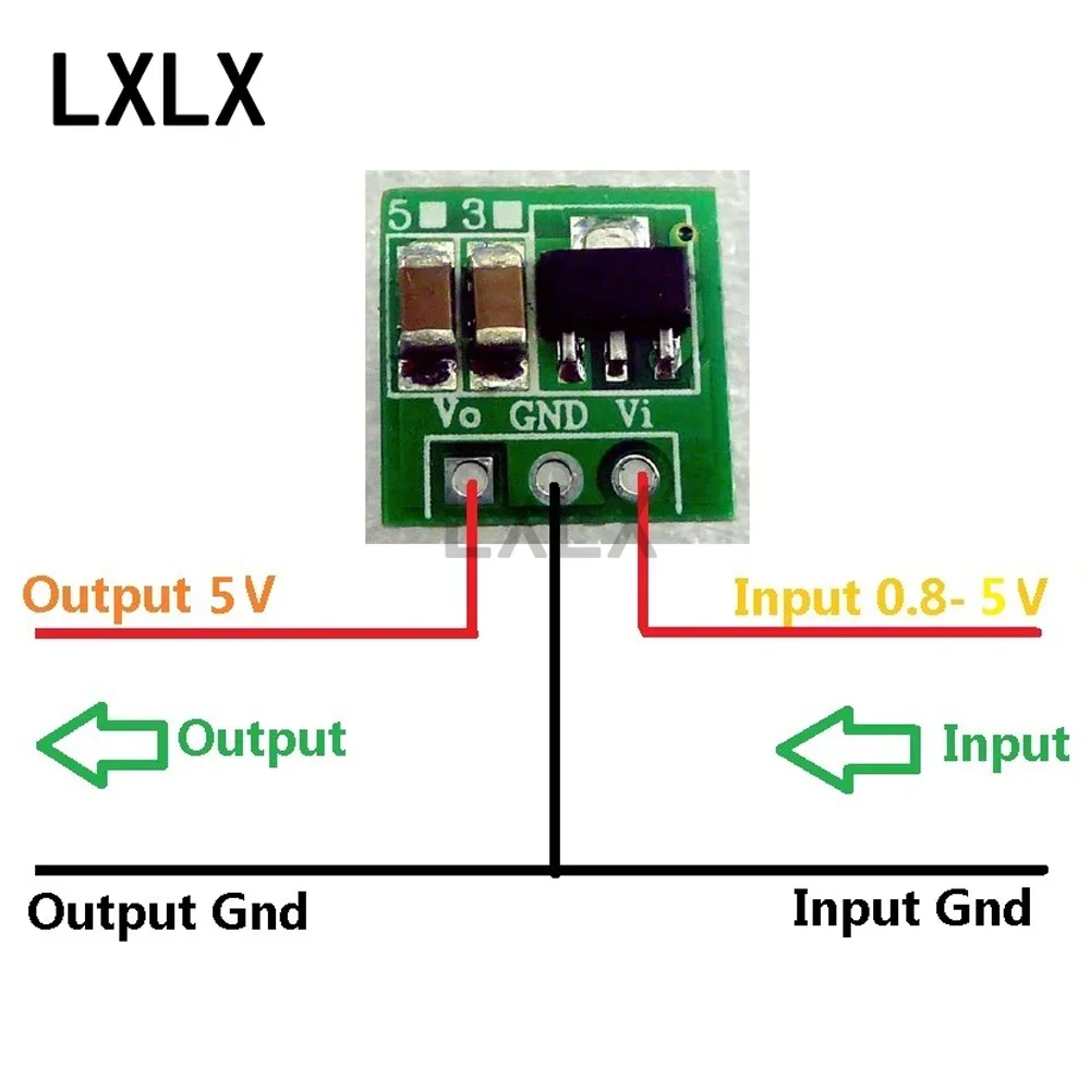 5pcs 1.5V 1.8V 2.5V 3V 3.3V 3.7V 4.2V To 5V DC-DC Boost Converter Module Electronics 1.5V To 5V 1.8V To 5V 2.5V To 5V 3V To 5V