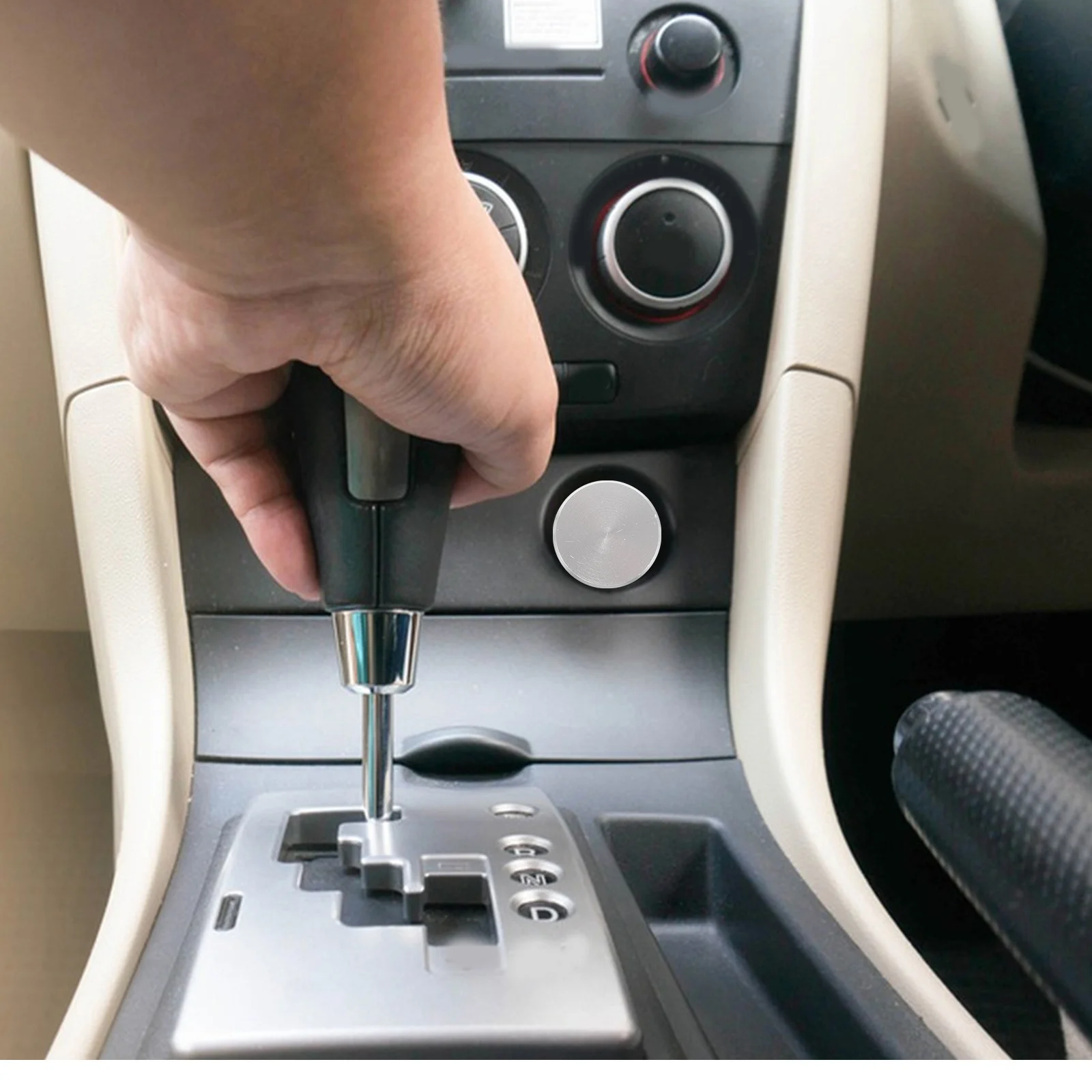 

2Pcs Universal Car Cigarette Lighter Socket Cover Metal Dustproof Waterproof Plug Cap Silver Protective Lid Power Outlet Safety