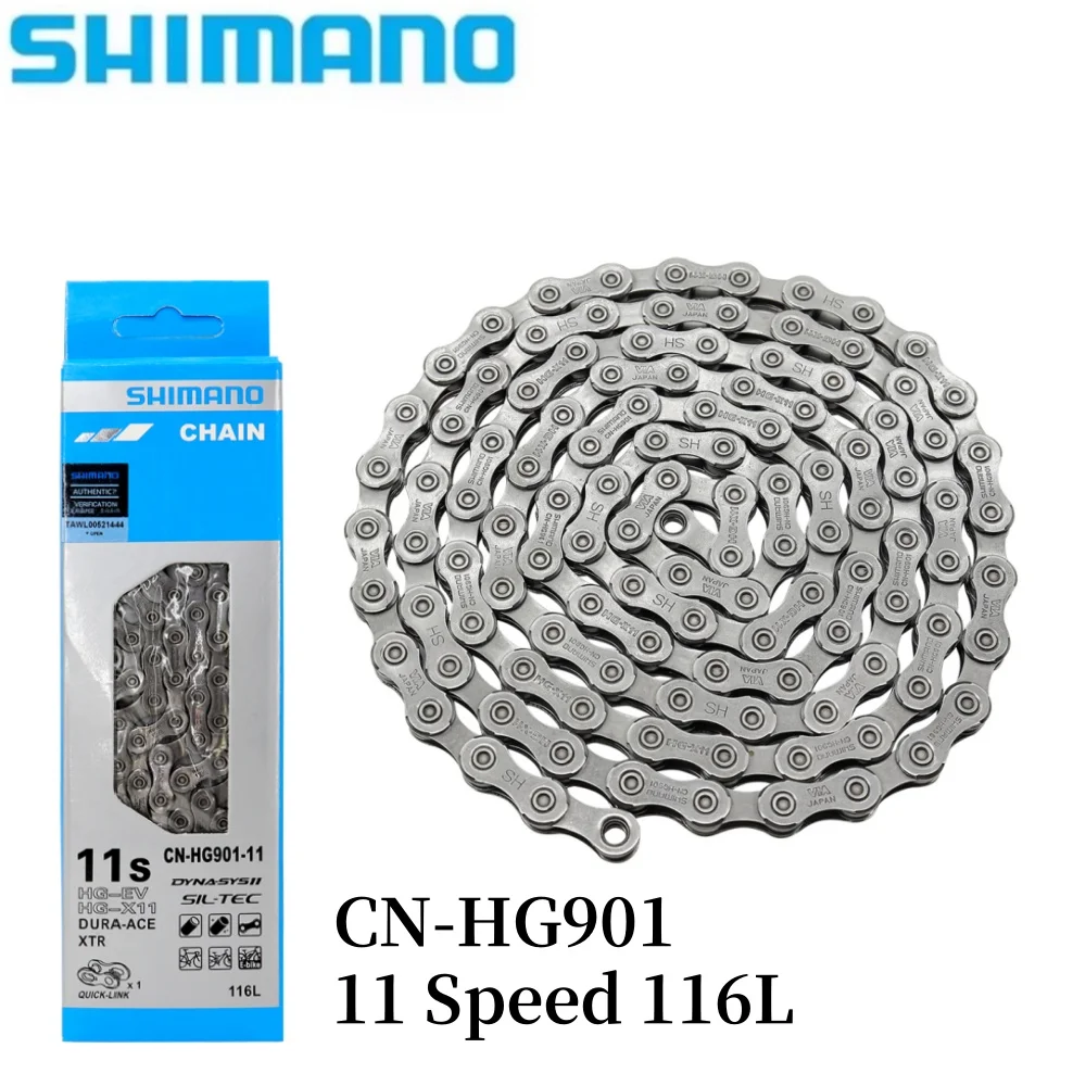 

SHIMANO CN-HG901 Bicycle Chain 11 Speed MTB Bike Chain 11S 11V 116L Original Mountain Bike Chains Bicycle Parts