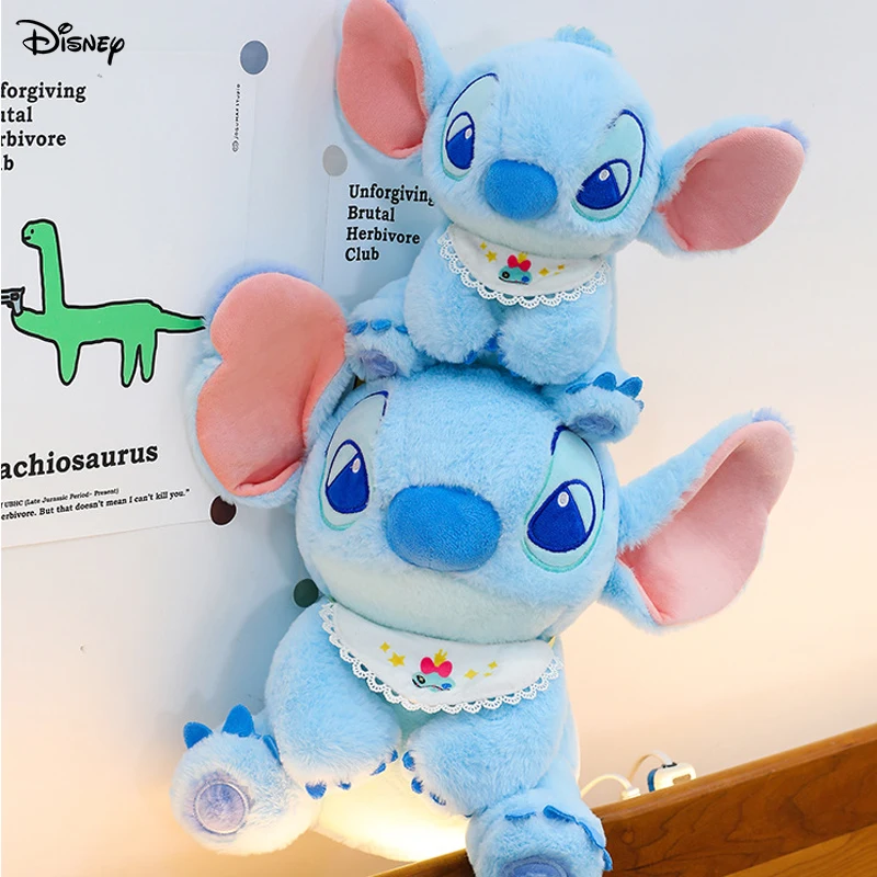 

25/35/50cm Big Size Small Gold Belly Stitch Plushie Disney Cartoon Anime Peluche Stuffed Comfortable Soft Doll Children Toy Gift