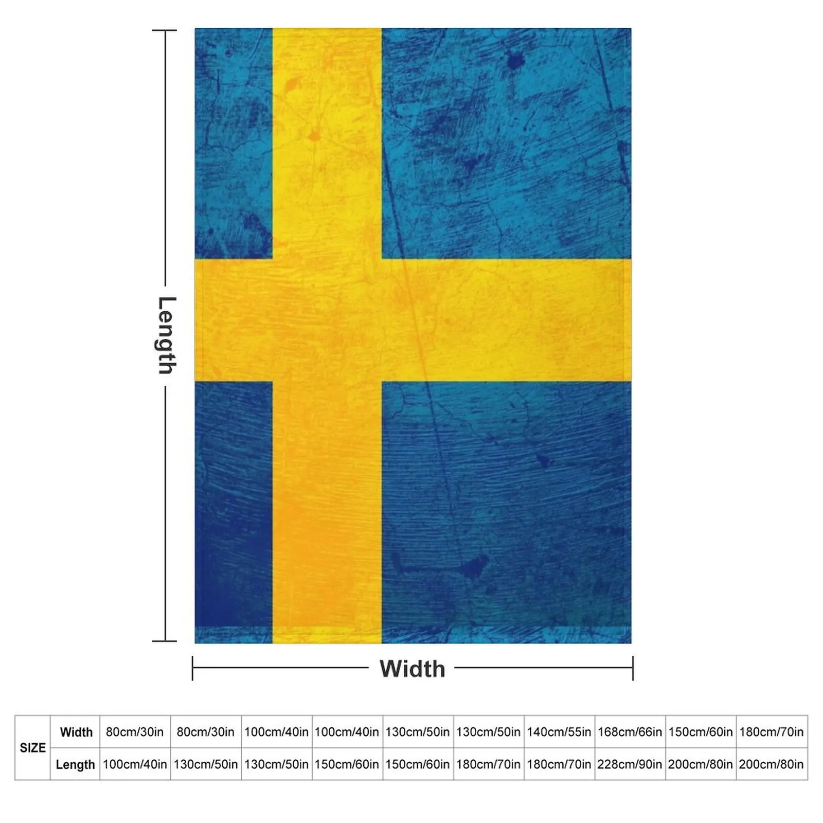 Old Classic swedish Flag Sweden Throw Blanket Furry Sofa Throw christmas gifts Weighted Blankets