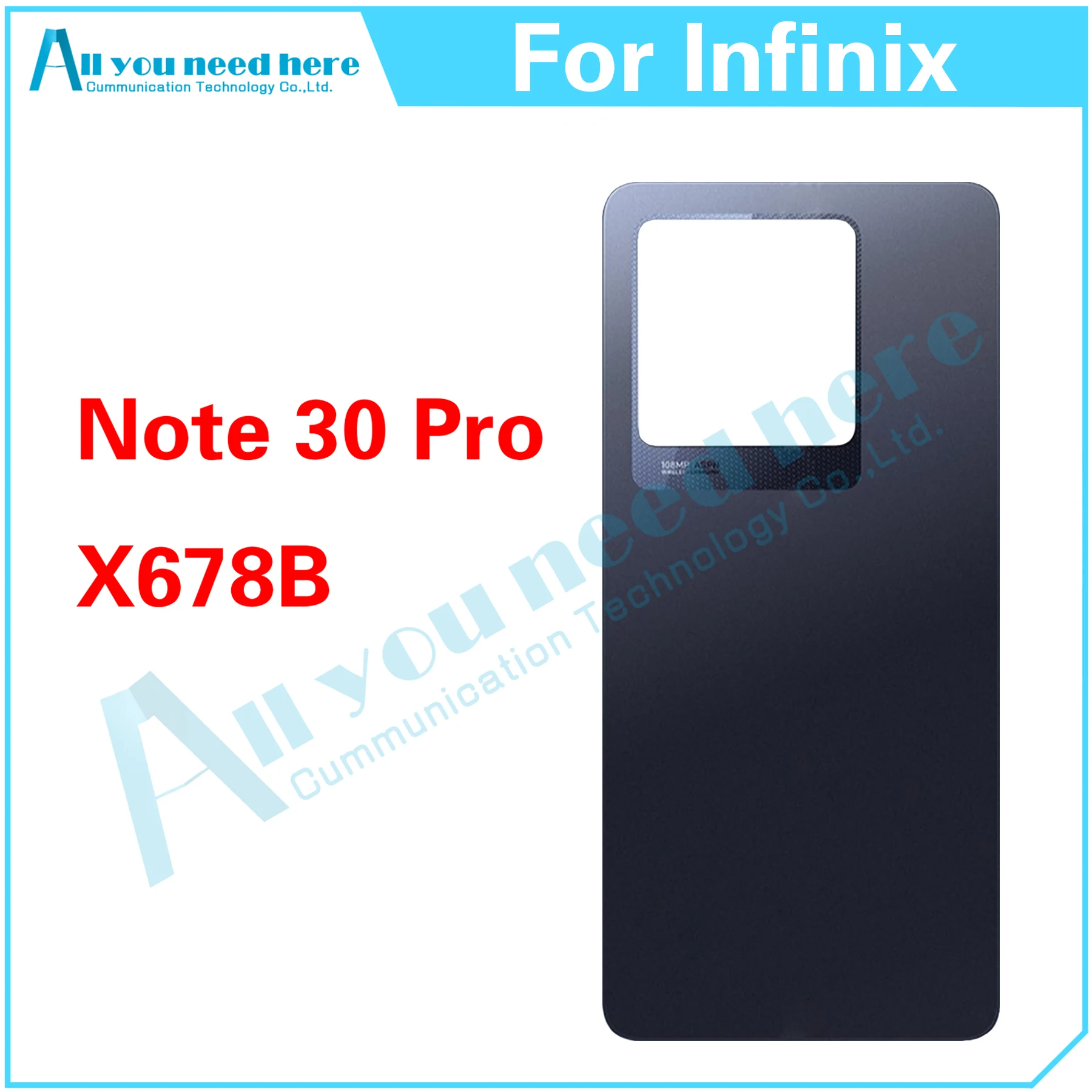 

10PCS For Infinix Note 30 Pro X678 X678B Note30Pro Rear Case Battery Back Cover Door Housing Repair Parts Replacement