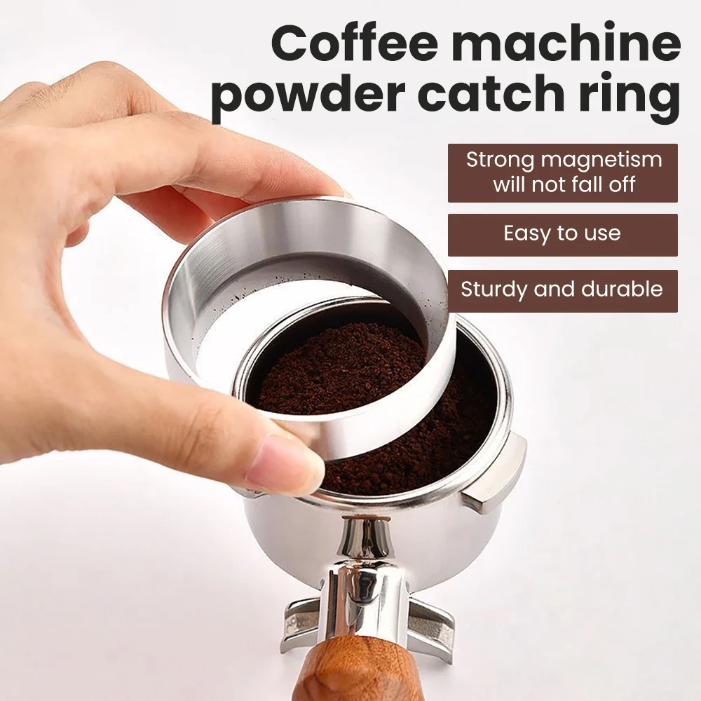 Bean Grinder Powder Ring Quantitative Ring Non-flying Powder Ring Universal Handle Coffee Cloth Powder Ring