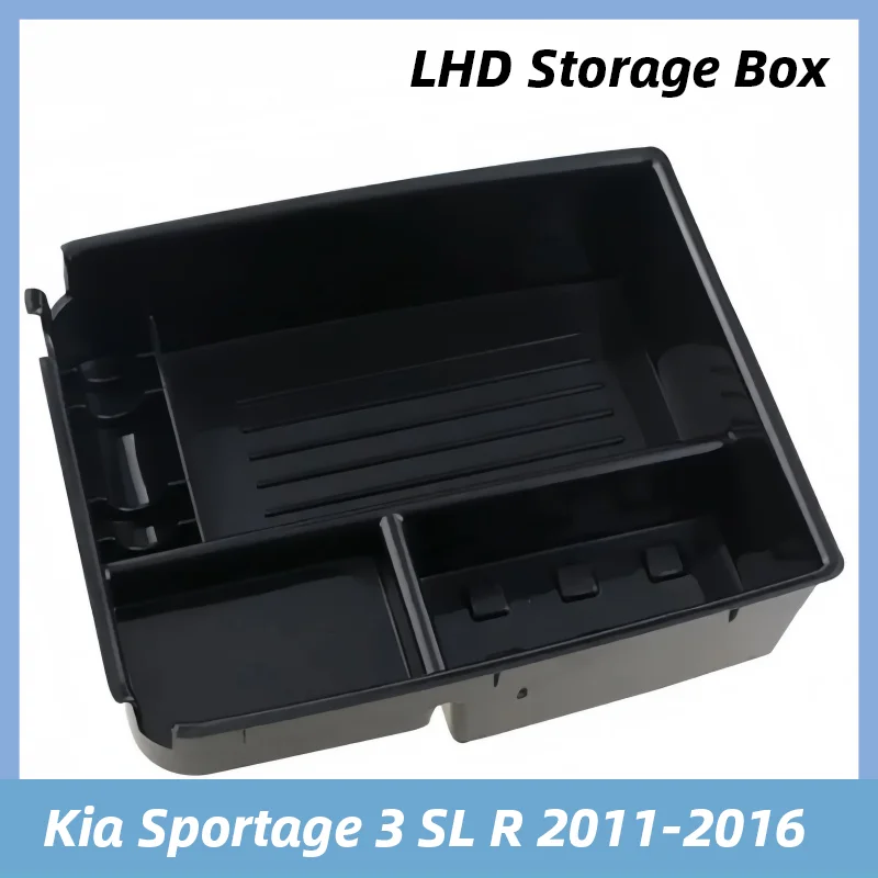 Для Kia Sportage 3 SL R LHD 2011 2012 2013 2014 2015 2016 Автомобильный подлокотник Ящик для хранения Консоль Лоток Контейнер Органайзер Аксессуары