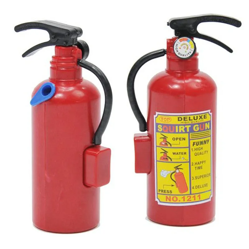 8/4Pcs Water Gun Toy Funny Mini Fire Extinguisher Novelty Whole Person Prank Water Gun Spray Water Beach Bath Swim Children Toys