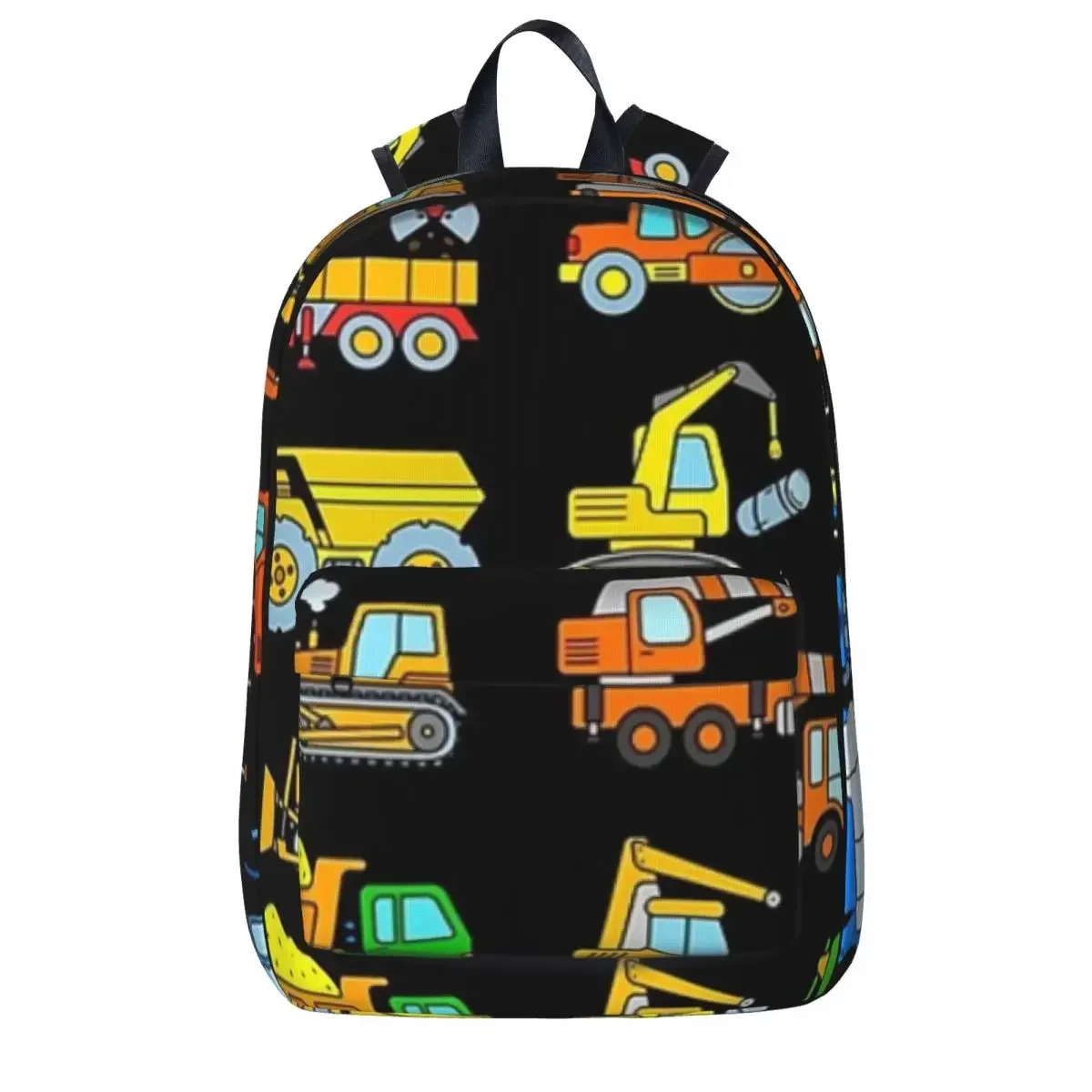 Digger Construction Vehicle Design Woman Backpacks Boys Girls Bookbag Waterproof Children School Bag Portability Travel Rucksack