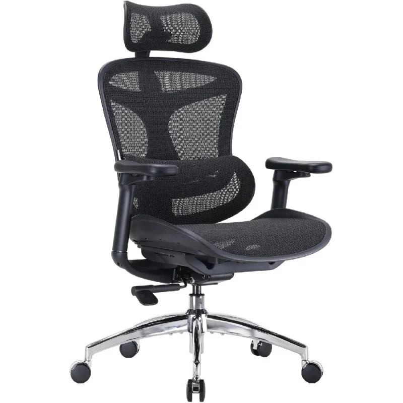 

Ergonomic Office Chair with Ultra Soft 3D Armrests, Dynamic Lumbar Support for Home Office Chair, Adjustable Backrest Desk
