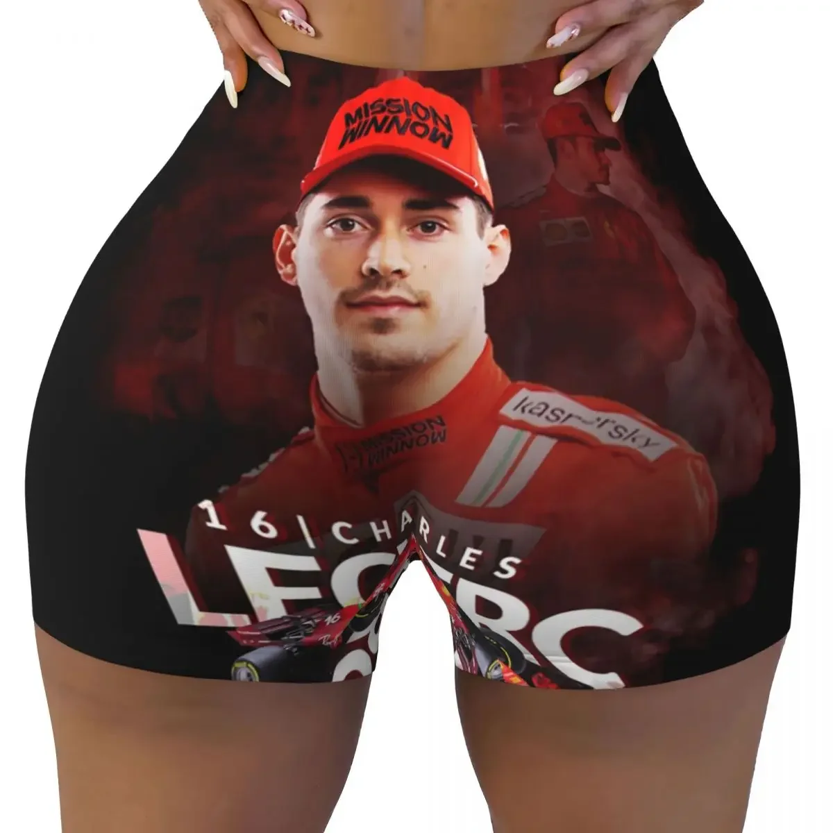 

Custom Charles Monaco Formula One Driver Leclercs Gym Волейбольные байкерские шорты Женские шорты для тренировок и йоги