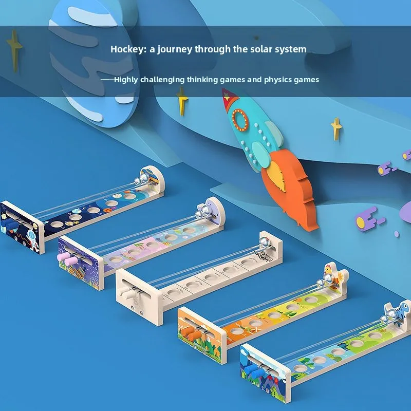 Eonal Bead Game Toy for Boys And Girls Fun Early Learning Desktop Game Wood Material Suitable for Ages 3 And above