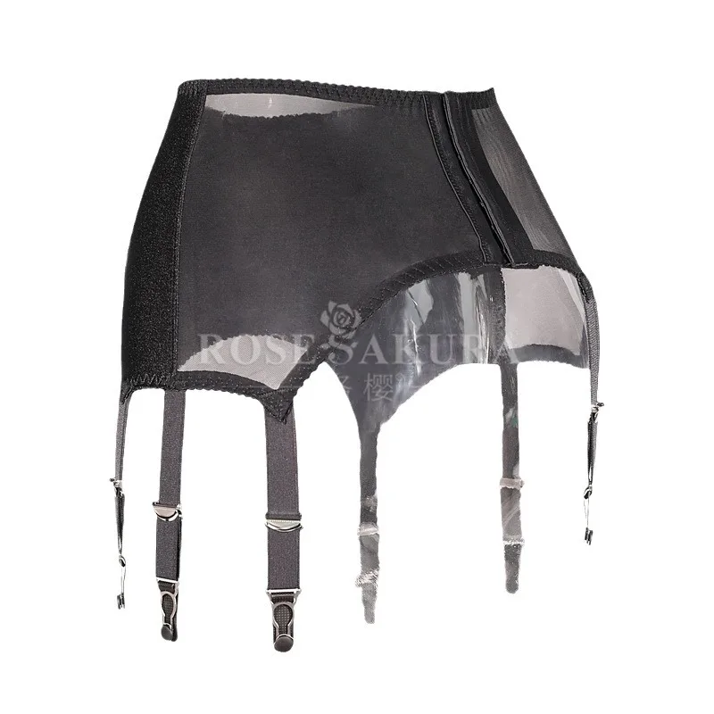 Cherry Blossom8384European and American Waist Seal High-End Garter Rubber Coated Metal Suspender Buckles Flash Stockings Stockin