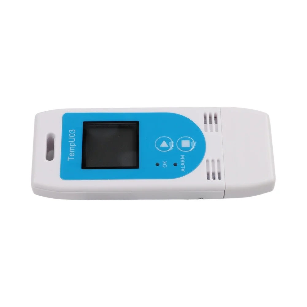 For Cold Chain Monitoring LCD Display Logger Humidity Data Logger 89*36*16m 3.5*1.4*0.6in Data Storage Capacity