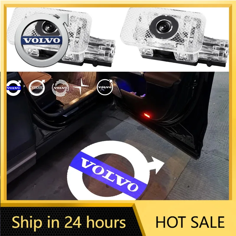 

Steering Covers 2Pcs Car LED Door Welcome Light For Volvo V40 V60 V90 XC40 XC60 XC90 S60 S90 Projector Logo Ghost Shadow Light A