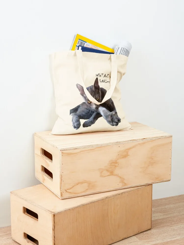 TeamBob says WHaT ArE yOU loOkIng aT?!? Tote Bag tote bag men's Women's tote bag Fabric shopping bags foldable