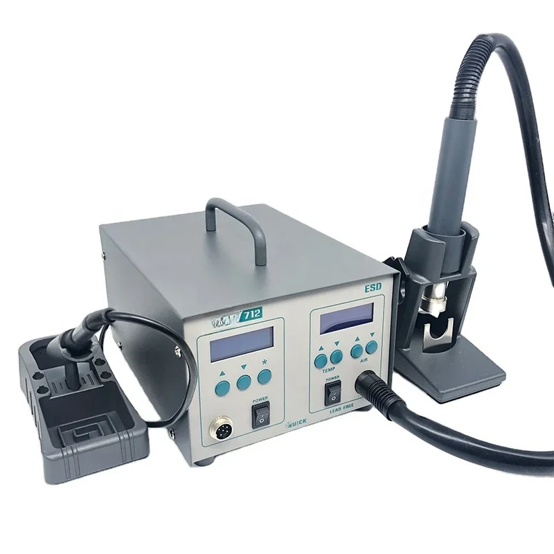 

712 2 In 1 Soldering Station Rework Station 861DW + 203H For Mobile Phone Repair Adjustable Temperature Soldering Station