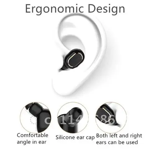 Sem fio Bluetooth Compatível Esporte Earbuds, Mini fone de ouvido para iPhone, In Ear Stereo Headset com microfone, Xiaomi
